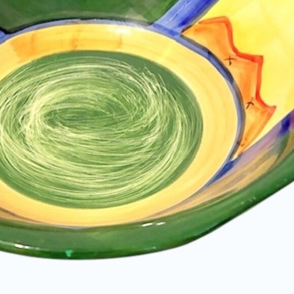 World Market Abstract Aztec Large Pasta Bowl 12" - Picture 7 of 7